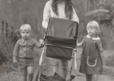 Walking to the hospital 1972